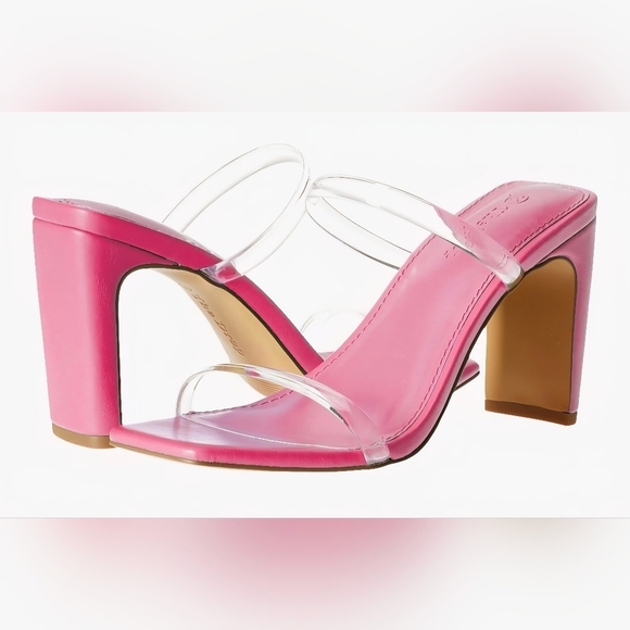The Drop Shoes - The Drop Avery Square Toe Two Strap High Heeled Sandal #775, 782